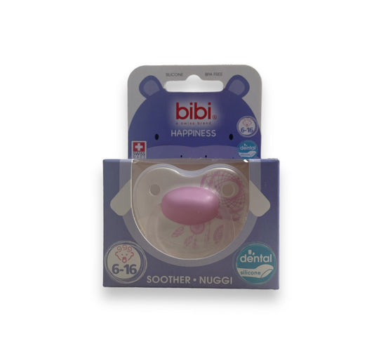Bibi happiness fopspeen 6-16 maanden roze