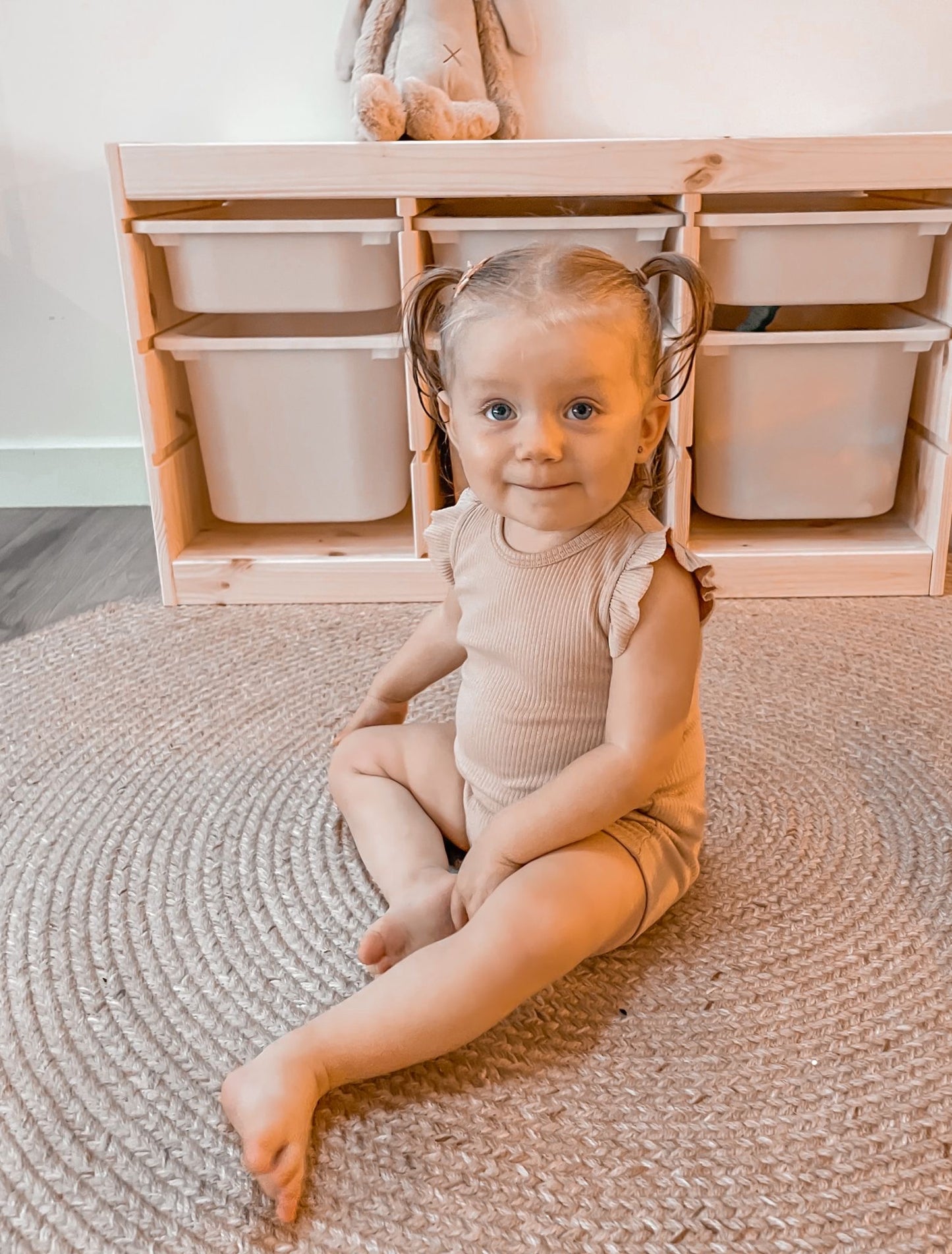 Playsuit pofmouw lichtroze