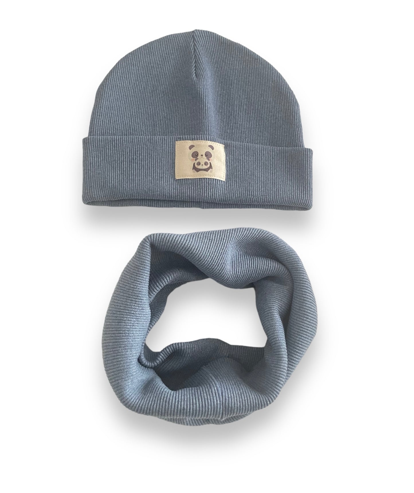 Muts & sjaal set blauw