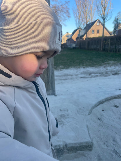 Muts & sjaal set sand